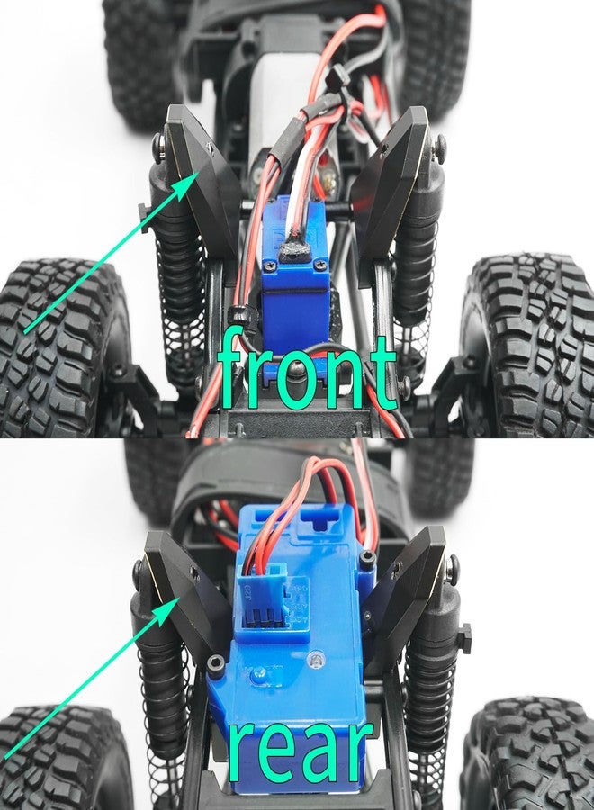 JGGZONE RC Brass Front&Rear Shock Towers Counterweight Suspension Bracket Shock Absorber Shock Mounts Damper Holder Tower for 1/18 TRX4M Defender Bronco RC Crawler Car Upgrades - Image 5